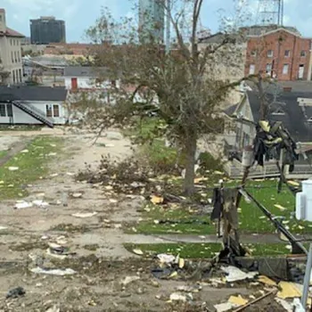 Lake Charles, Louisiana, courthouse damage