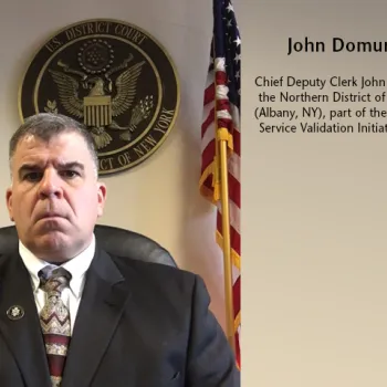 John Domurad, Chief Deputy Clerk in the Northern District of New York.