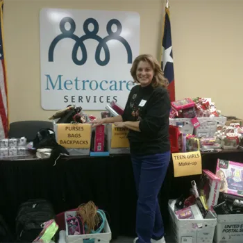 The Northern District of Texas Probation Office participated in a toy drive to benefit Metrocare Services. 