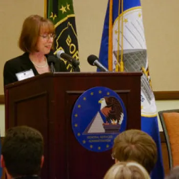 Ruth Cox at the John M. Roll U.S. Courthouse Dedication Ceremony