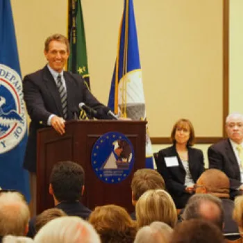 Senator Jeff Flake at the John M. Roll U.S. Courthouse Dedication Ceremony