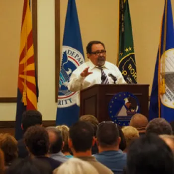 U.S. Rep. Raul M. Grijalva at the John M. Roll U.S. Courthouse Dedication Ceremony