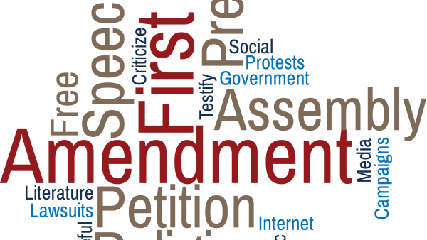 Words associated with the first amendment