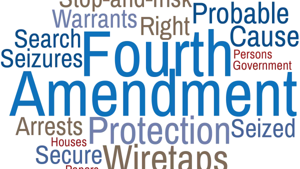 Words associated with Fourth Amendment.