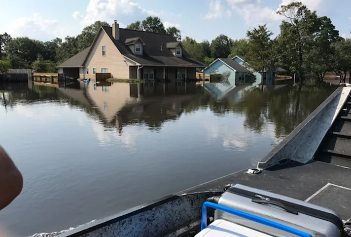 Flooding in Beaumont, Texas.