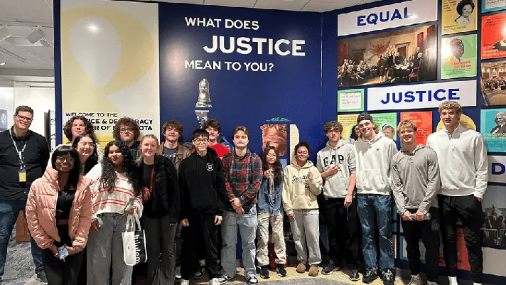 Students can observe a hearing and talk with a judge while at the learning center in St. Paul, Minnesota.