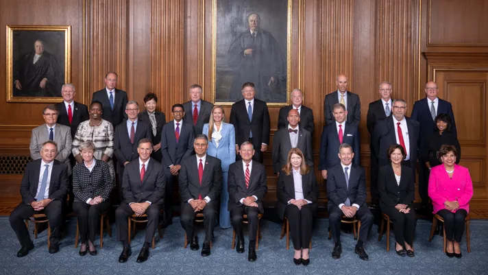 Photo of members of the Judicial Conference of the United States.