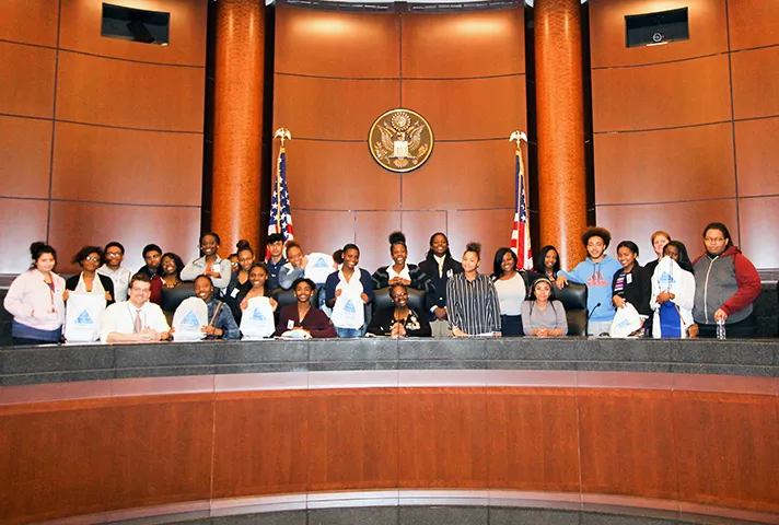 Law day activities in St. Louis.