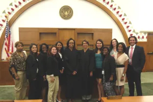 Magistrate Judge Judith Dein with Lindsay Fellow graduate Rosanna LoGrasso, also a former Nelson Fellow.